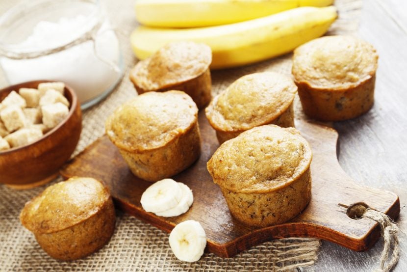 Przepis na Muffinki z czekoladą i bananami
