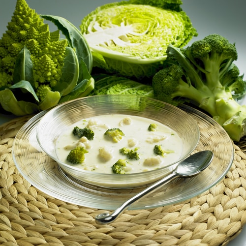 Przepis na Zupa jarzynowa brokułowo-kalafiorowa