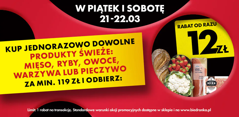 Festiwal Rabatów w Biedronce – zrób zakupy i odbierz rabat od razu
